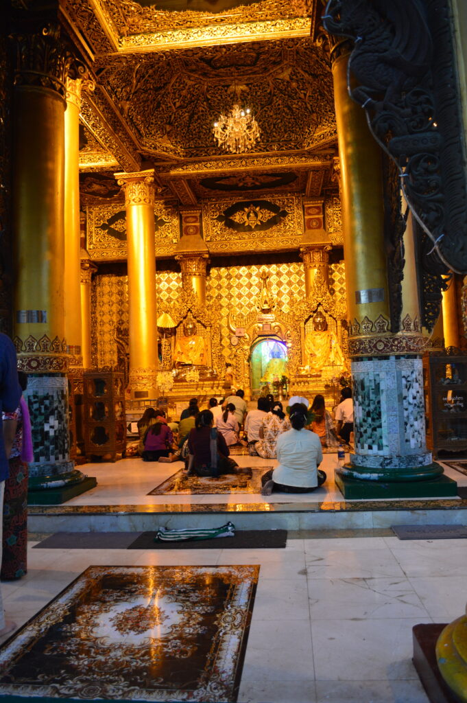 Schwedagon Pagoda in Yangon, Myanmar