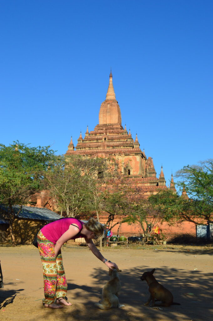 Shannon in Bagan, Myanmar