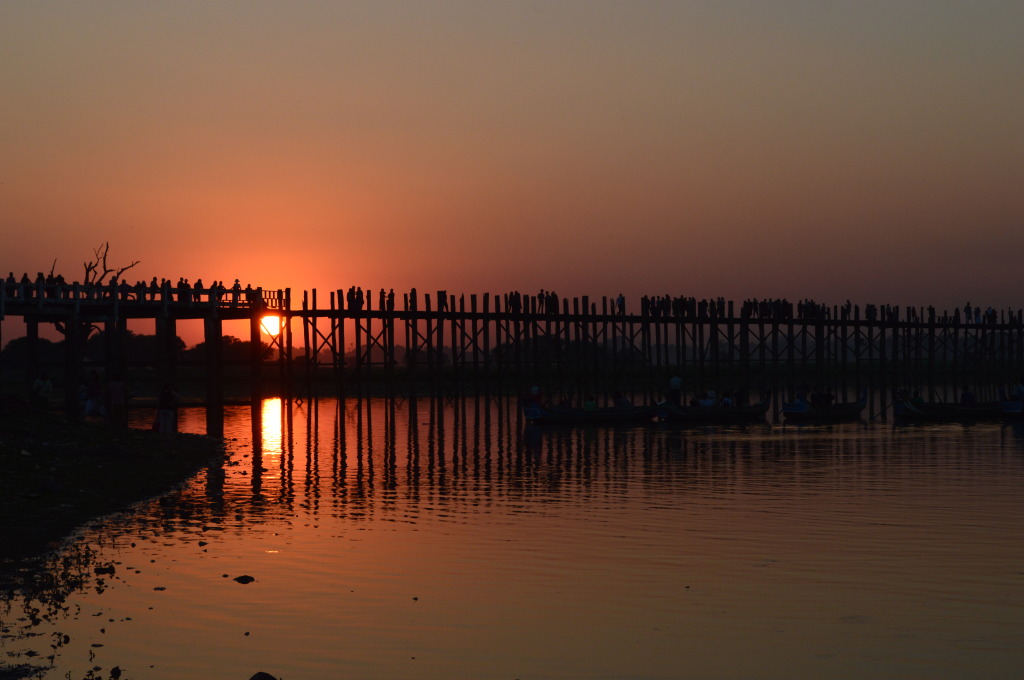 U Bein's Bridge near Mandalay, Myanmar