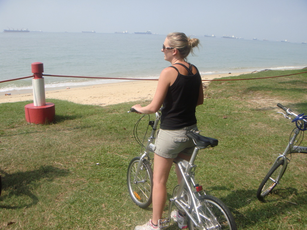 Shannon on the Betel Box Bicycle Tour in Singapore