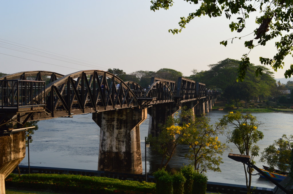 Bridge over the Kwai River in Kanchanaburi, Thailand