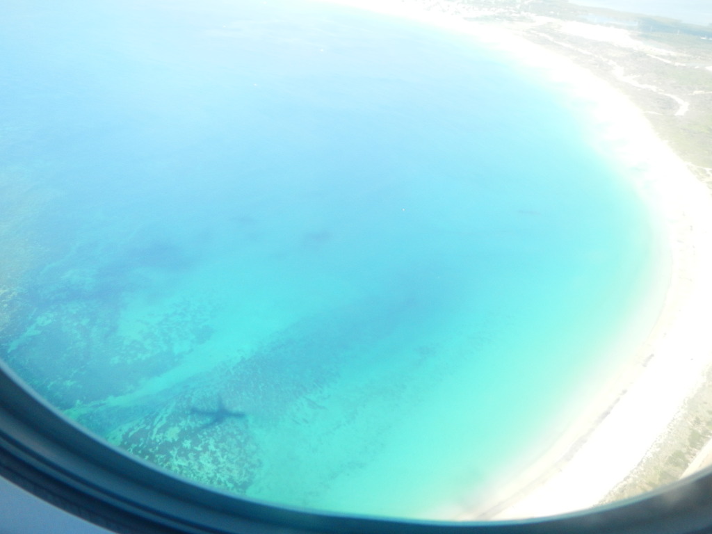 View of Australia Coast from the Plane
