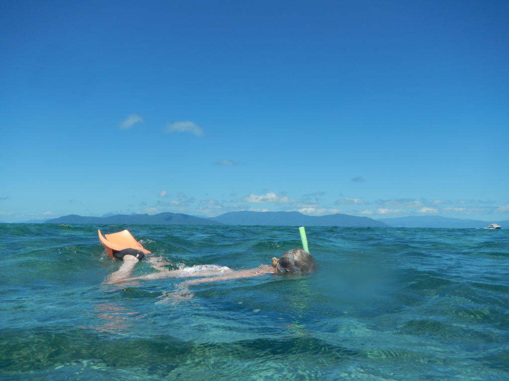 Shannon Snorkeling Green Island in Australia