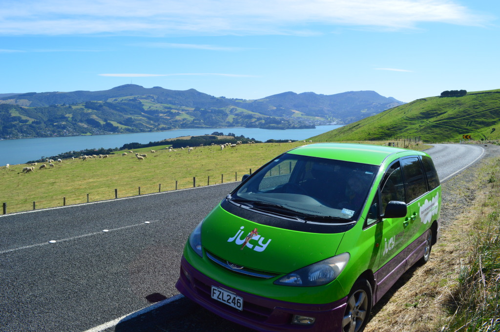 Our Jucy Campa on the South Island, New Zealand