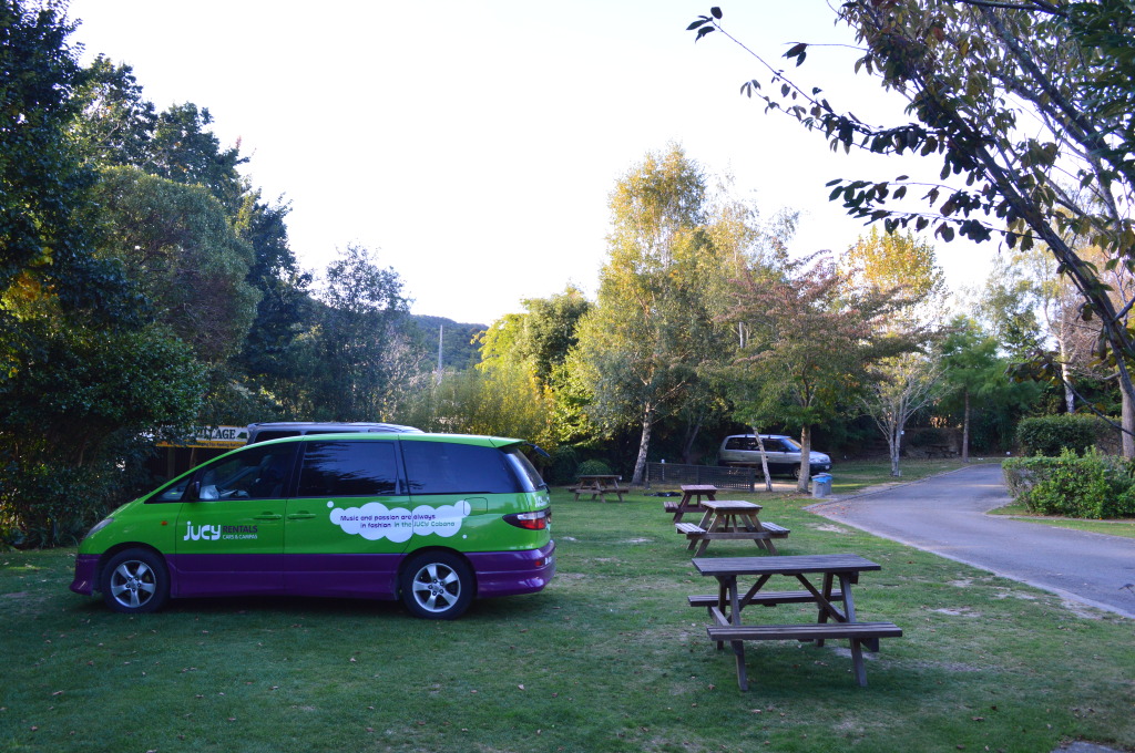 Our Jucy Campa Van at a Top 10 Resort in Picton, New Zealand