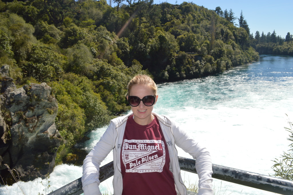 Shannon in Lake Taupo, New Zealand