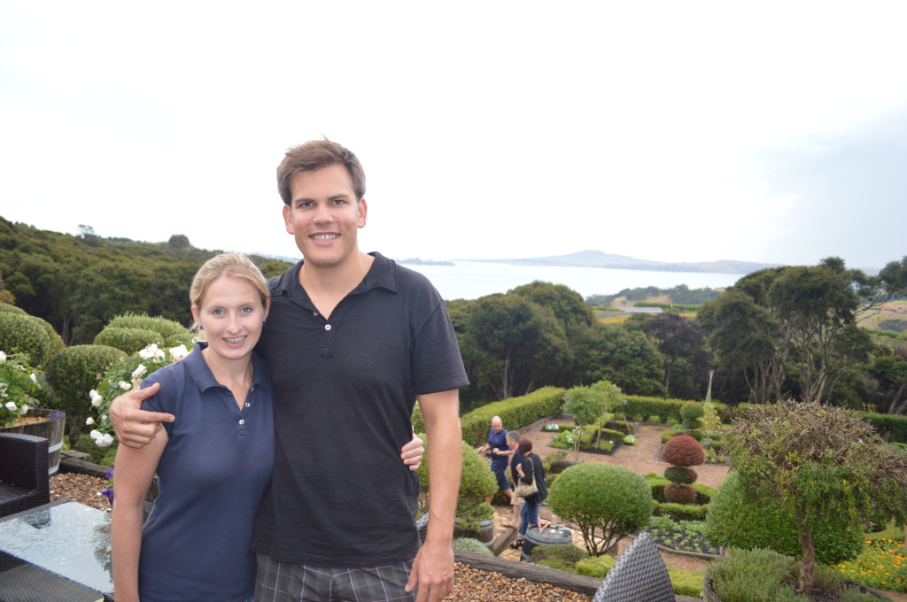 Shannon and Stephen in Waiheke, New Zealand