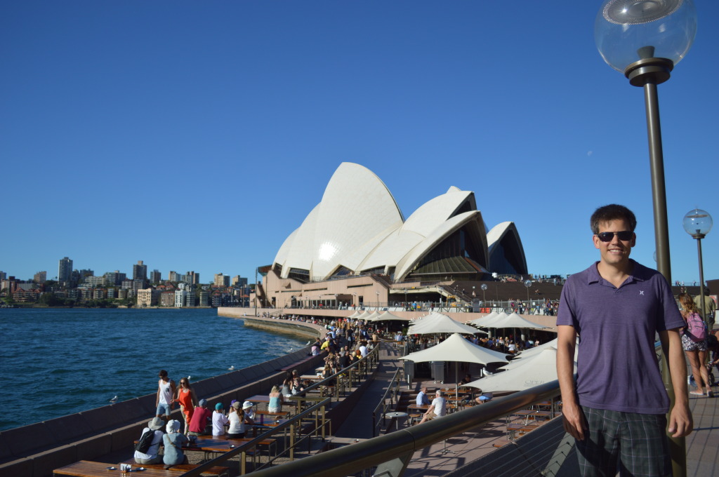 Stephen at Sydney Harbour
