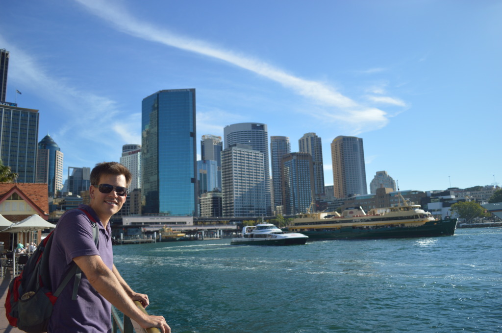 Stephen at Sydney Harbour