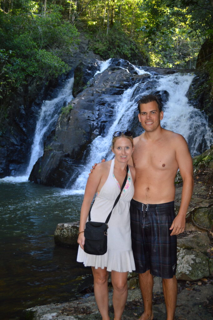 Shannon and Stephen in Daintree National Forest in Australia