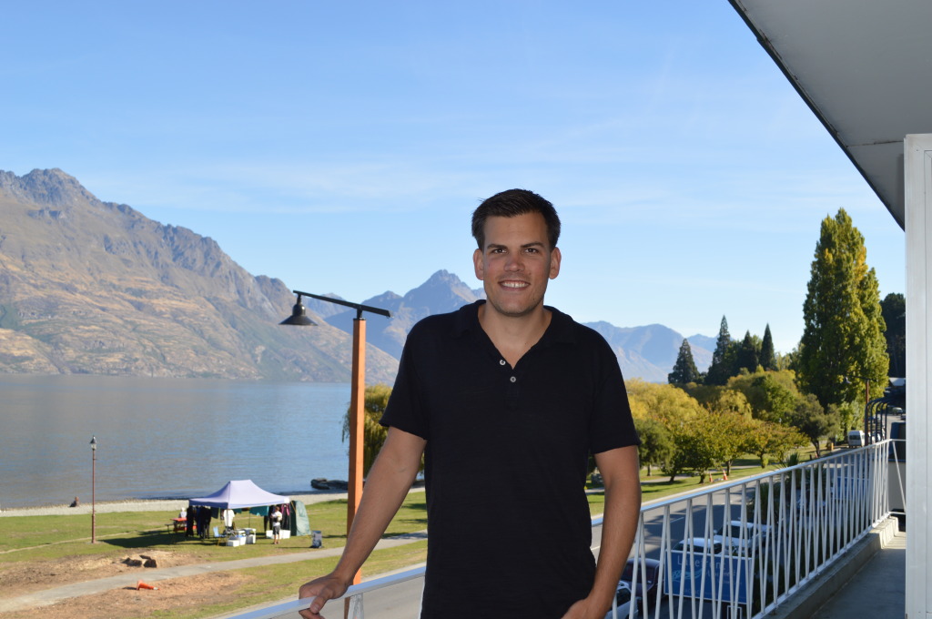 Stephen at Lakeside Hotel in Queenstown, New Zealand