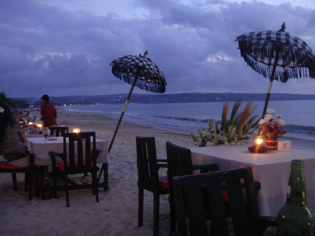 Dinner on Jimbaran Bay, Bali, Indonesia