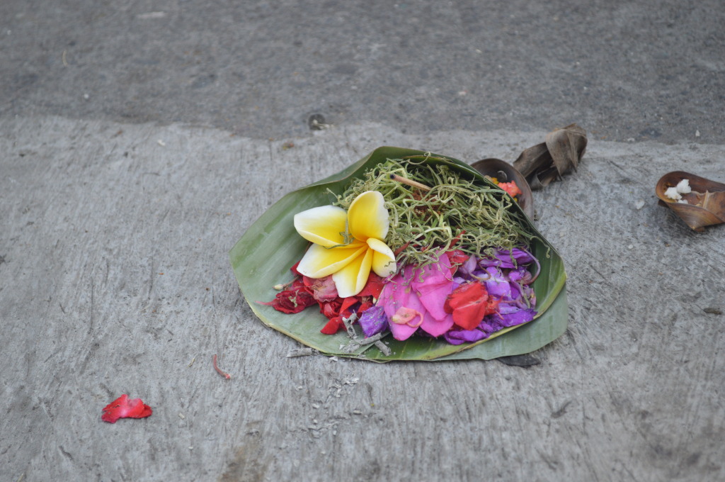 Offering in Bali, Indonesia