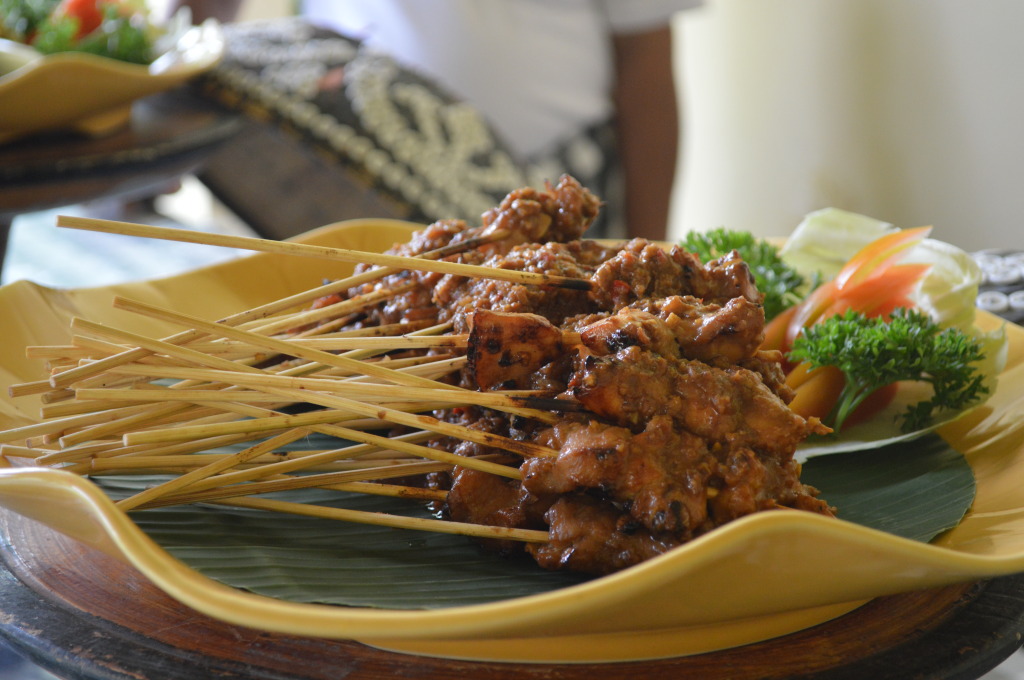 Chicken Satay at Payuk Bali Cooking School