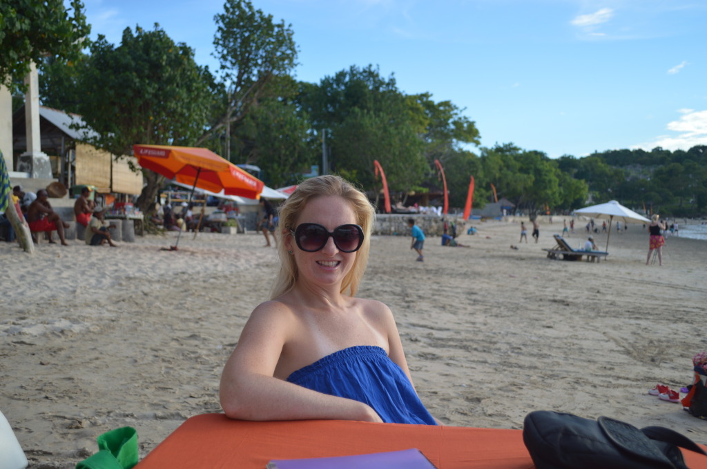 Shannon on Jimbaran Bay, Bali, Indonesia