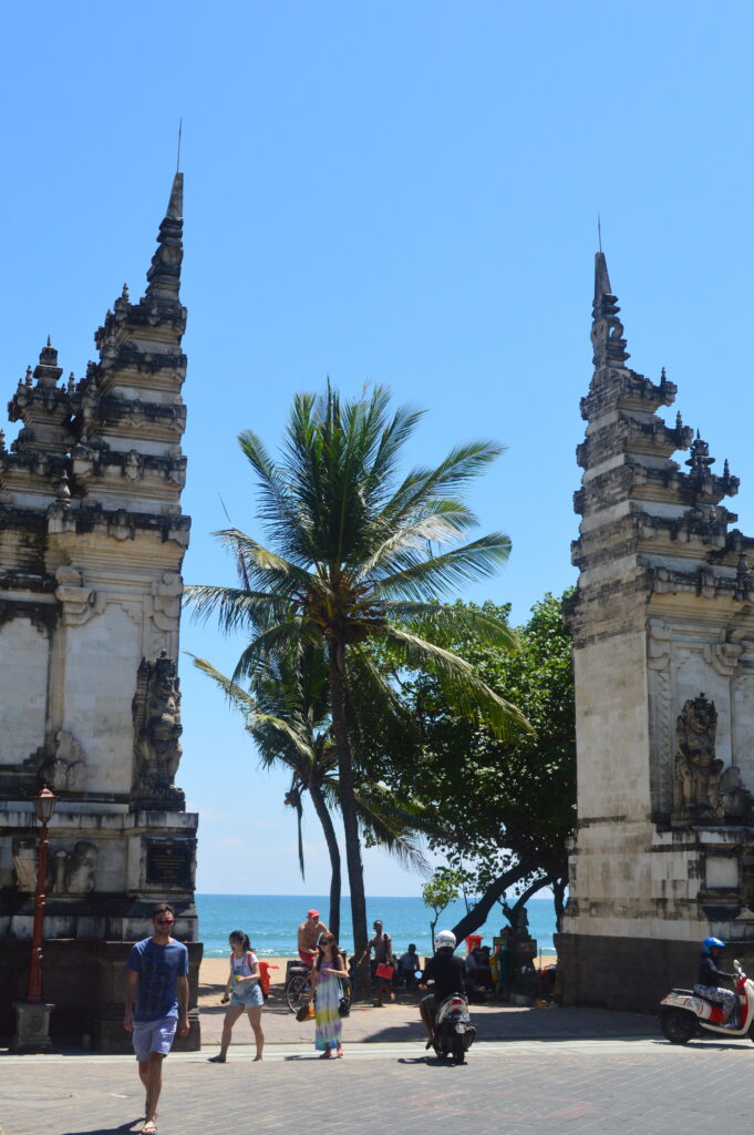 Entrance to Kuta Beach, Bali, Indonesia