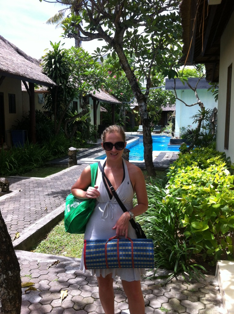 Shannon at Alam Bali Hotel on Jimbaran Bay, Bali, Indonesia
